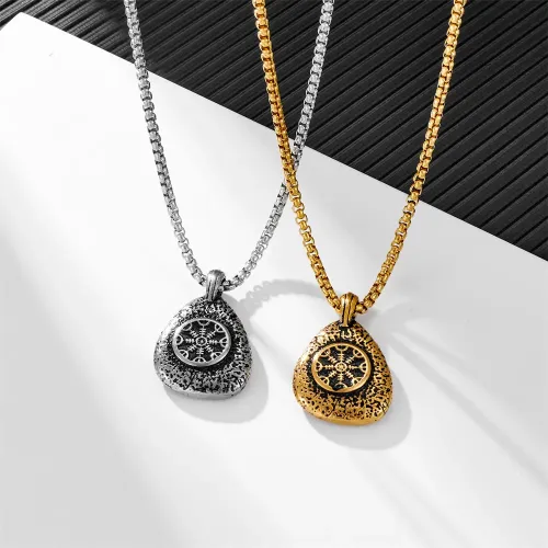 NTM2353 Stainless Steel Indian Pendant Men's Hip Hop Necklace Jewelry