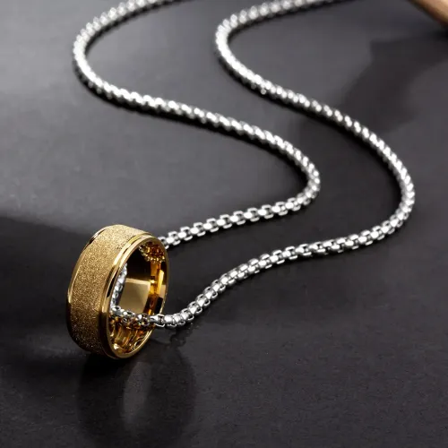 NTM1304 60mm Pearl Chain Couples Stainless Steel Necklace Sweater Chain