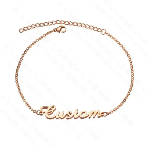 NTM3362 Custom DIY Name Letter Necklace with 18K Gold Plated Pendant Personalized Gift
