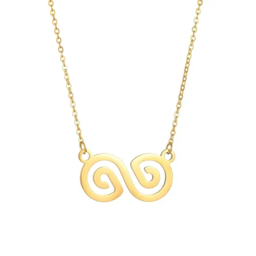 NTM1285 Women's Stainless Steel Pendant Necklace Elegant Jewelry Accessory