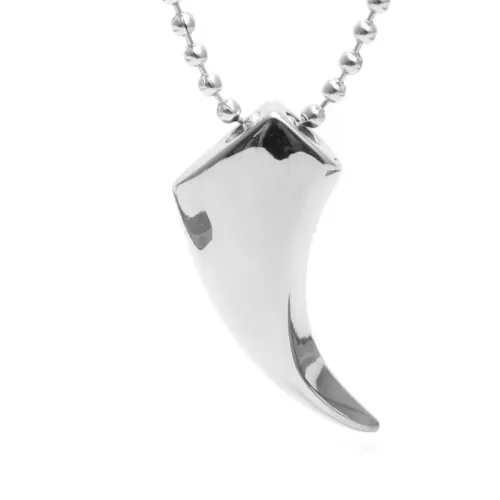 NTM2030 Wolf Tooth Pendant Punk Stainless Steel Necklace for Festive Gifts