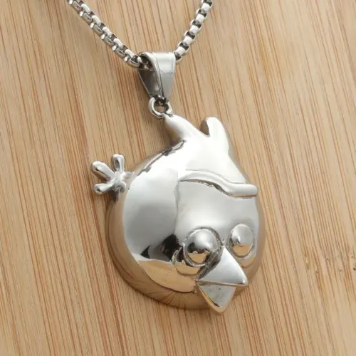NTM1981 Bird Pendant Punk Stainless Steel Animal Necklace