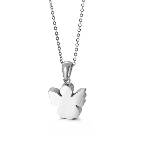 NTM2484 Angel Pendant Stainless Steel Necklace Women's Clavicle Chain Accessory