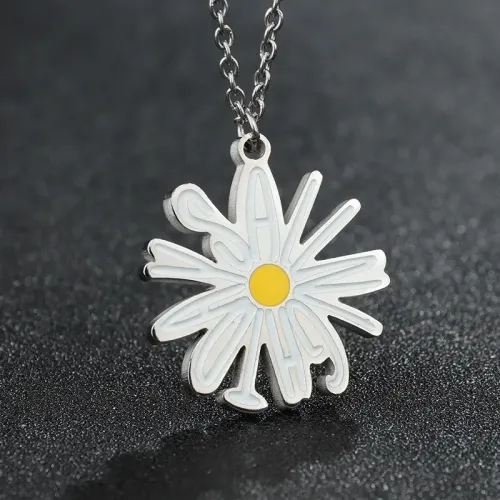 NTM1315 Long Tag Women's Stainless Steel Necklace Hip Hop Sweater Chain Pendant