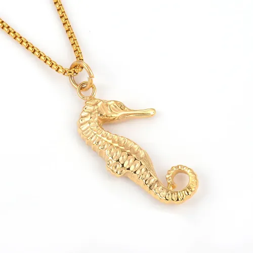NTM3235 DIY Gold Plated Stainless Steel Pendant Necklace for Men Custom Jewelry