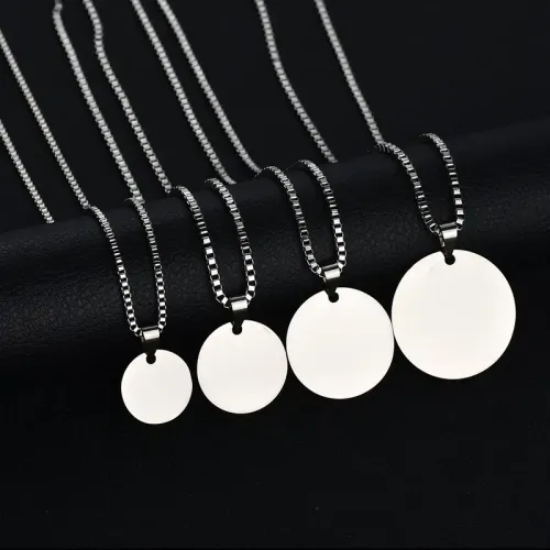 NTM3977 DIY Military Dog Tag Necklace for Men Stainless Steel Pendant for Couples