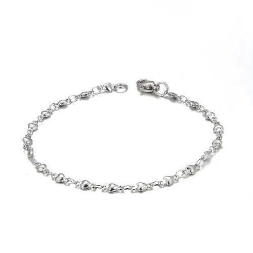 NTM3250 Stainless Steel Dolphin Heart Slim Bracelet for Women Versatile as Necklace