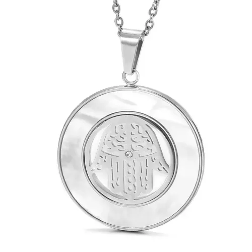 NTM2493 Hollow Tree Pendant Necklace Variety of Stainless Steel Designs for Women
