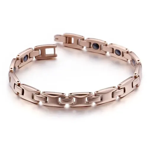 BTM1353 Ethnic Titanium Steel Jewelry Rose Gold Magnetic Bracelet for Women