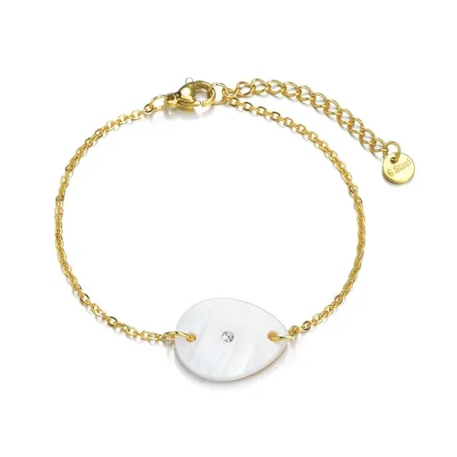 BTM1747 Water Drop Bracelet with Stainless Steel zircon Setting Elegant Jewelry