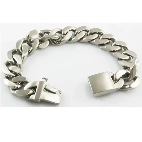 BTM1486 Men's Thickened Broadened Stainless Steel Bracelet Durable Titanium Chain for Him