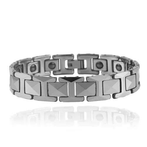 BTM611 Tungsten Steel Jewelry: Titanium Steel Bracelet Punk Unisex Stainless Steel Wristband