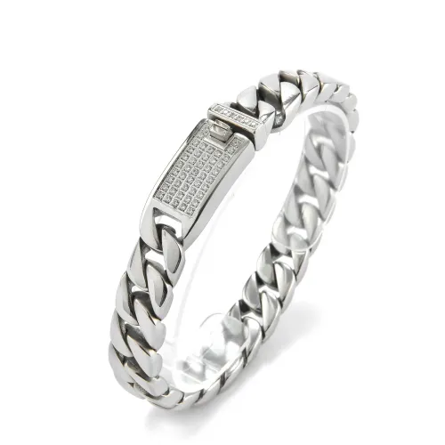 BTM886 Men's Stainless Steel Bracelet with Zirconium Titanium Fashion Accessory