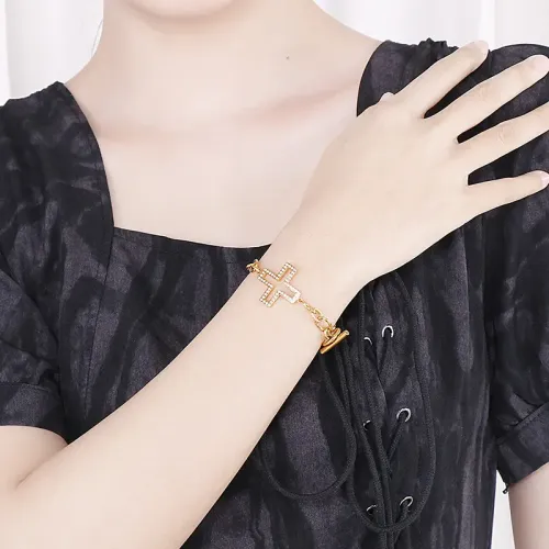 BTM1171 Street Style Cross OT Clasp Bracelet Trendy Fashion Jewelry Accessory