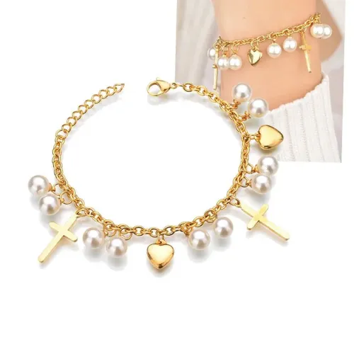 BTM1617 Bohemian Pearl-Embellished Women's Bracelet Affordable Chic Jewelry