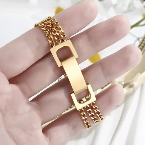 BTM1329 Hip Hop Hollow Chain Multi-Layer Stainless Steel Women's Bracelet Trendy Jewelry Accessory