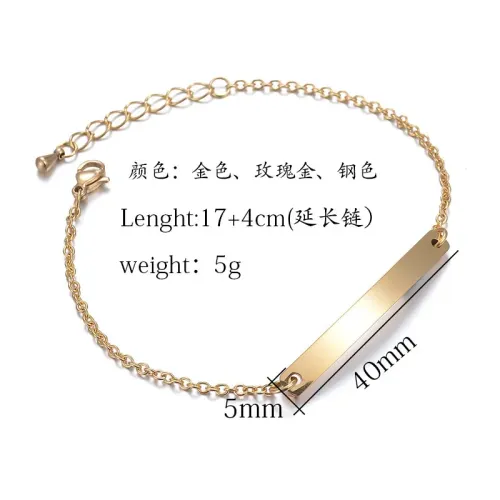 BTM1790 Rose Gold Curved Stainless Steel Bracelet Elegant Jewelry Accessory