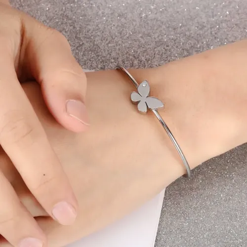 BTM1143 Trendy Butterfly-Shaped Bracelet Fashion Jewelry Accessory for Stylish Women
