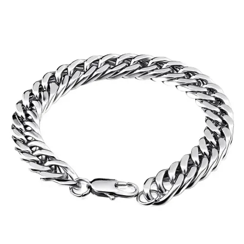 BTM1533 Titanium Steel Cuban Chain Snake Bone Bracelet for Men Durable Stainless Steel Jewelry
