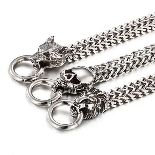 BTM1389 Men's Stainless Steel Braided Bracelet with Intricate Clasp Durable Fashion Accessory