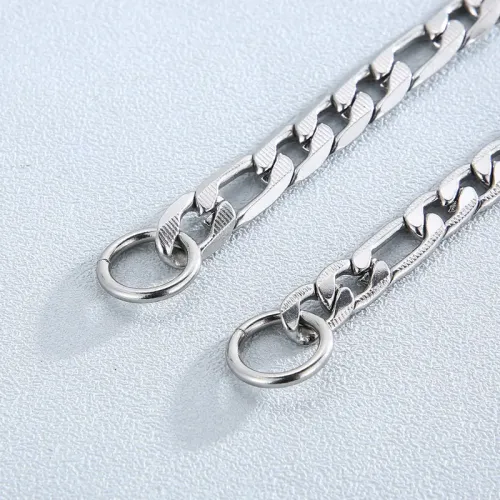 BTM1077 Unisex Stainless Steel Embossed Bracelet with OT Clasp Titanium Fashion Jewelry