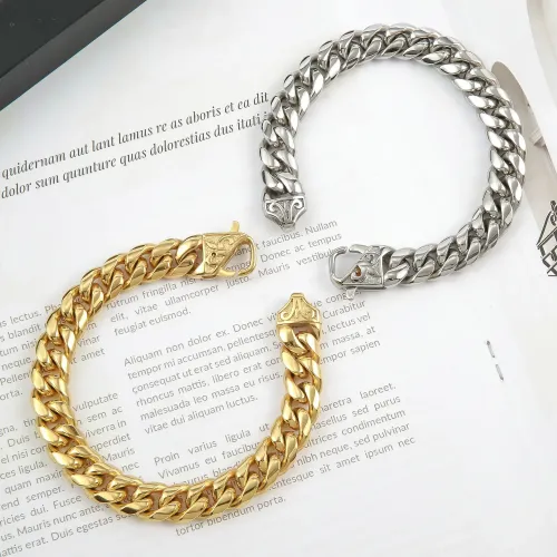 BTM859 Classic Cuban Stainless Steel Bracelet Titanium Men's Chain Wristband Jewelry