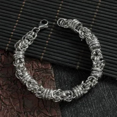 BTM1586 Stainless Steel Whip Ring Multi-Layer Men's Bracelet Stylish Masculine Accessory