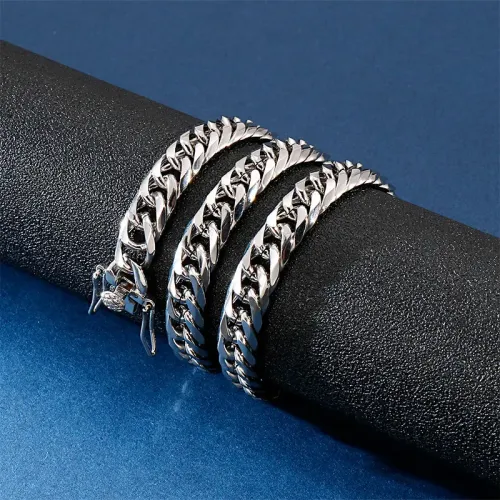 BTM1327 Men's Bracelet and Necklace Set Titanium Steel Chain Jewelry Combo