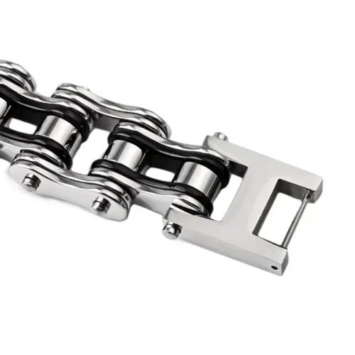 BTM1499 Golden Titanium Steel Bracelet Stainless Steel Bicycle Chain Jewelry for Trendsetters