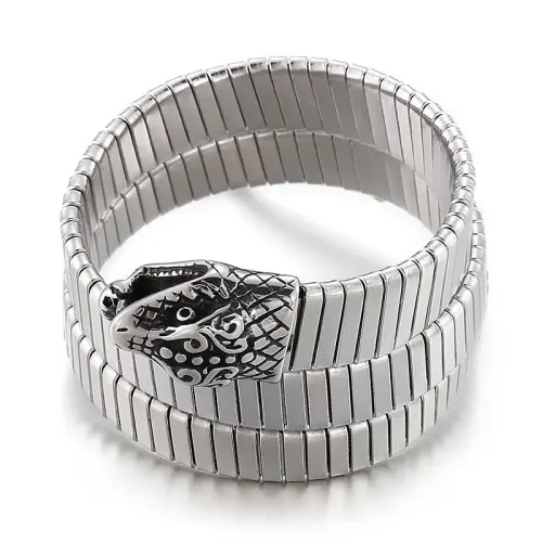BTM1355 Stainless Steel Snake Bracelet Unisex Titanium Fashion Jewelry Accessory