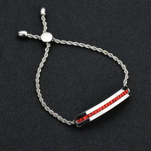 BTM1552 Adjustable Micro-Inlaid Zircon Bracelet in Five Colors Women's Pull-Style Jewelry