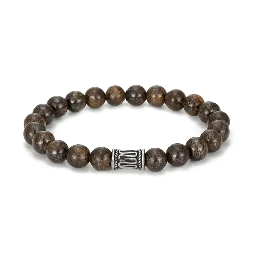 BTM698 Multicolor Agate Full Bead Bracelet Natural Stone Buddhist Mala