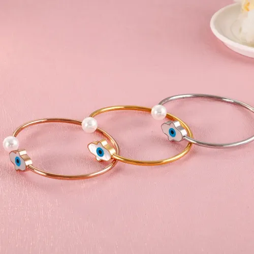 BTM1166 Evil Eye Bracelet with Lucky Pearl Perfect Gift for Girlfriend Best Friend