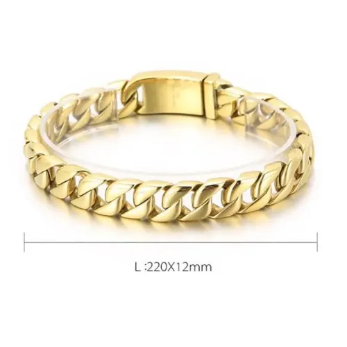 BTM1428 Sleek Stainless Steel Men's Bracelet Modern Male Jewelry Accessory