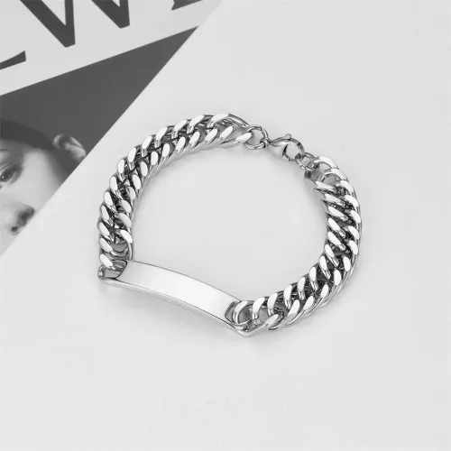 BTM703 Men's DIY Bracelet Stainless Steel Open Bangle Titanium Fashion Jewelry