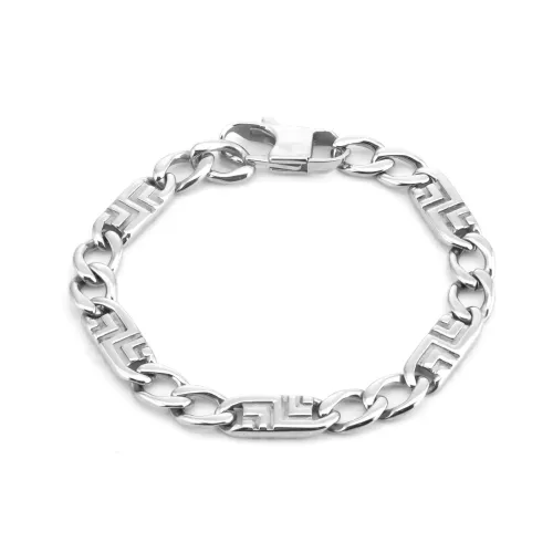 BTM1472 9MM Carved Stainless Steel Men's Bracelet Masculine Crafted Chain Jewelry