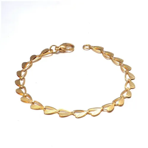 BTM1479 Ladies' Stainless Titanium Rose Gold Twisted Thin Bracelet Elegant Jewelry