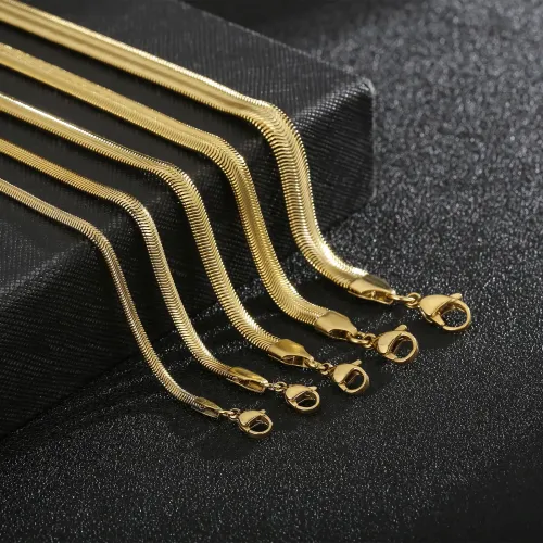 BTM921 Fine Fish Scale Snake Bone Chain Bracelet for Women Stainless Steel Titanium Jewelry