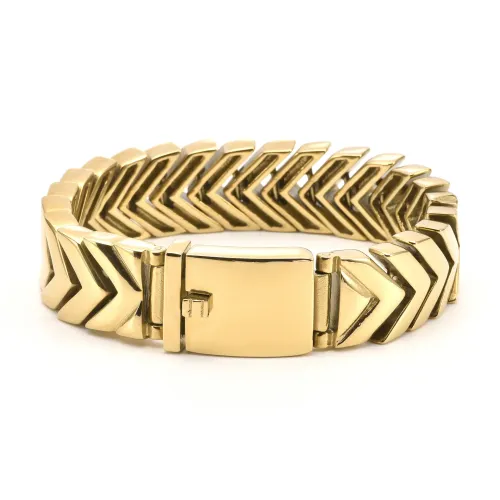 BTM1512 Men's Wide Dragon Bone Stainless Steel Bracelet Durable Titanium Jewelry