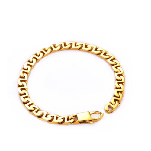BTM1465 Men's Stainless Steel Gold-Plated Roman Chain Bracelet Luxurious Titanium Golden Accessory