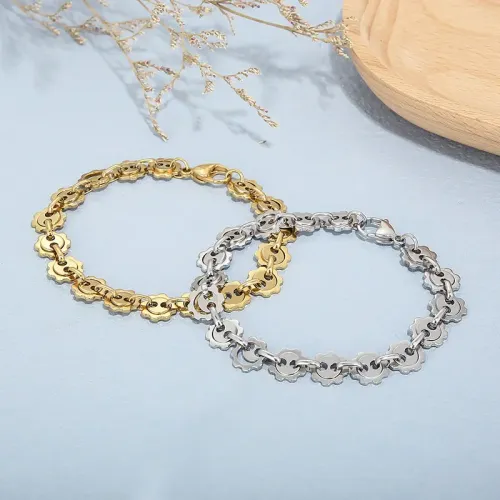 BTM962 Mechanical Gear Pig Nose Titanium Steel Bracelet Industrial Chic Jewelry