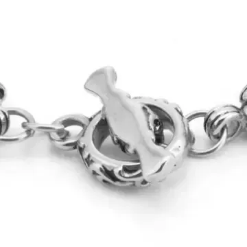 BTM1443 Peach Heart Stainless Steel Bracelet Punk Men's Jewelry Casting Accessory