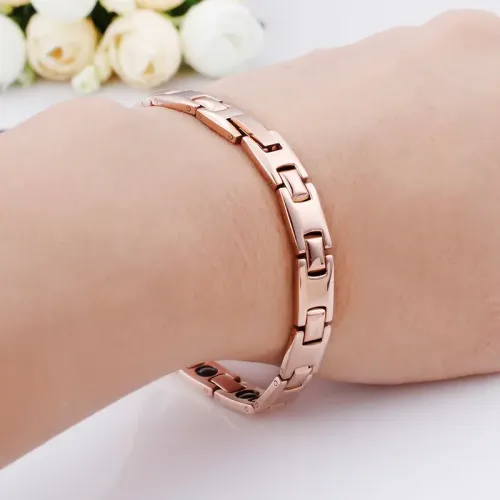 BTM1346 Premium Titanium Steel Magnetic Bracelet for Women Dual Colors Available