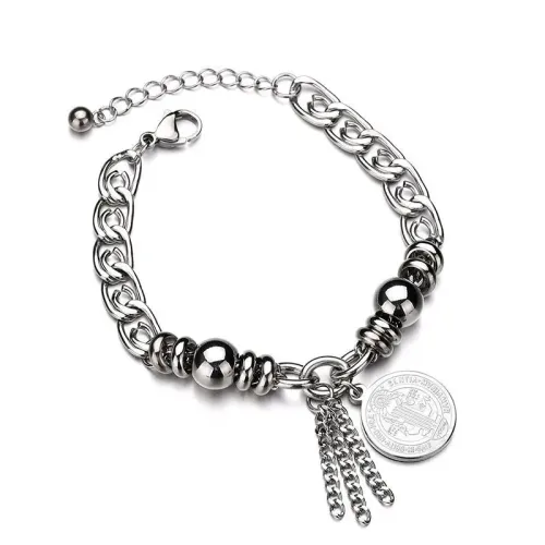 BTM1626 Luxury Double-Sided Titanium Steel Chunky Chain Bracelet for Women Premium Jewelry