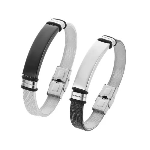 BTM679 Faux Leather Bracelet for Women Twisted Weave Wristband Customizable Logo Couple's Rope
