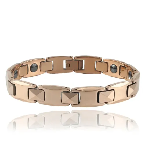 BTM624 Tungsten and Titanium Steel Bracelets: Unisex Punk-Style Stainless Steel Wristbands