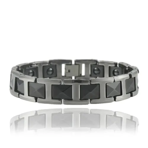 BTM612 Tungsten Steel Accessories: Titanium Steel Bracelet Punk-Style Unisex Stainless Steel Wristband