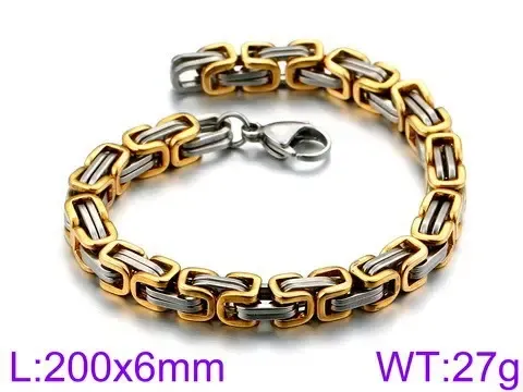 BTM935 Titanium Steel Bracelet with Lobster Clasp Unisex Thick Chain Jewelry