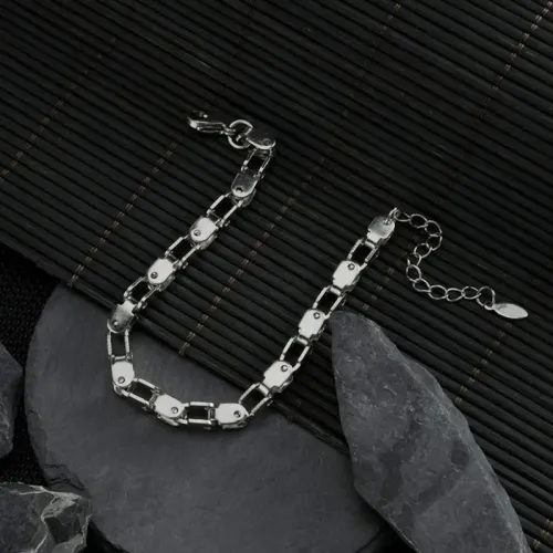 BTM1638 Men's Stainless Steel Motorcycle Chain Bracelet Unisex Fashion Accessory