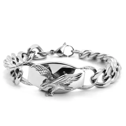 BTM645 Titanium Eagle Bracelet Punk Men's Thick Eagle Stainless Stee jewelryl